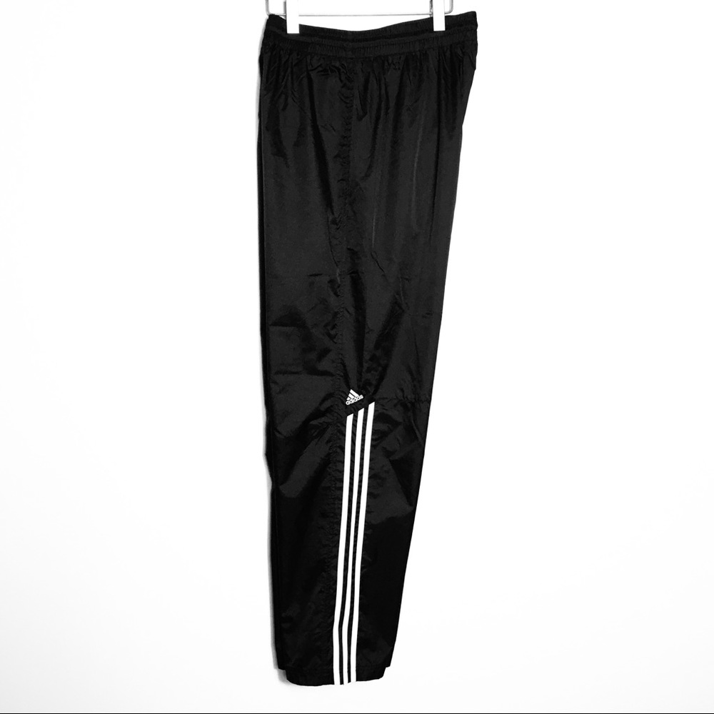 Adidas Athletic Sport Black White Comfortable Pants L